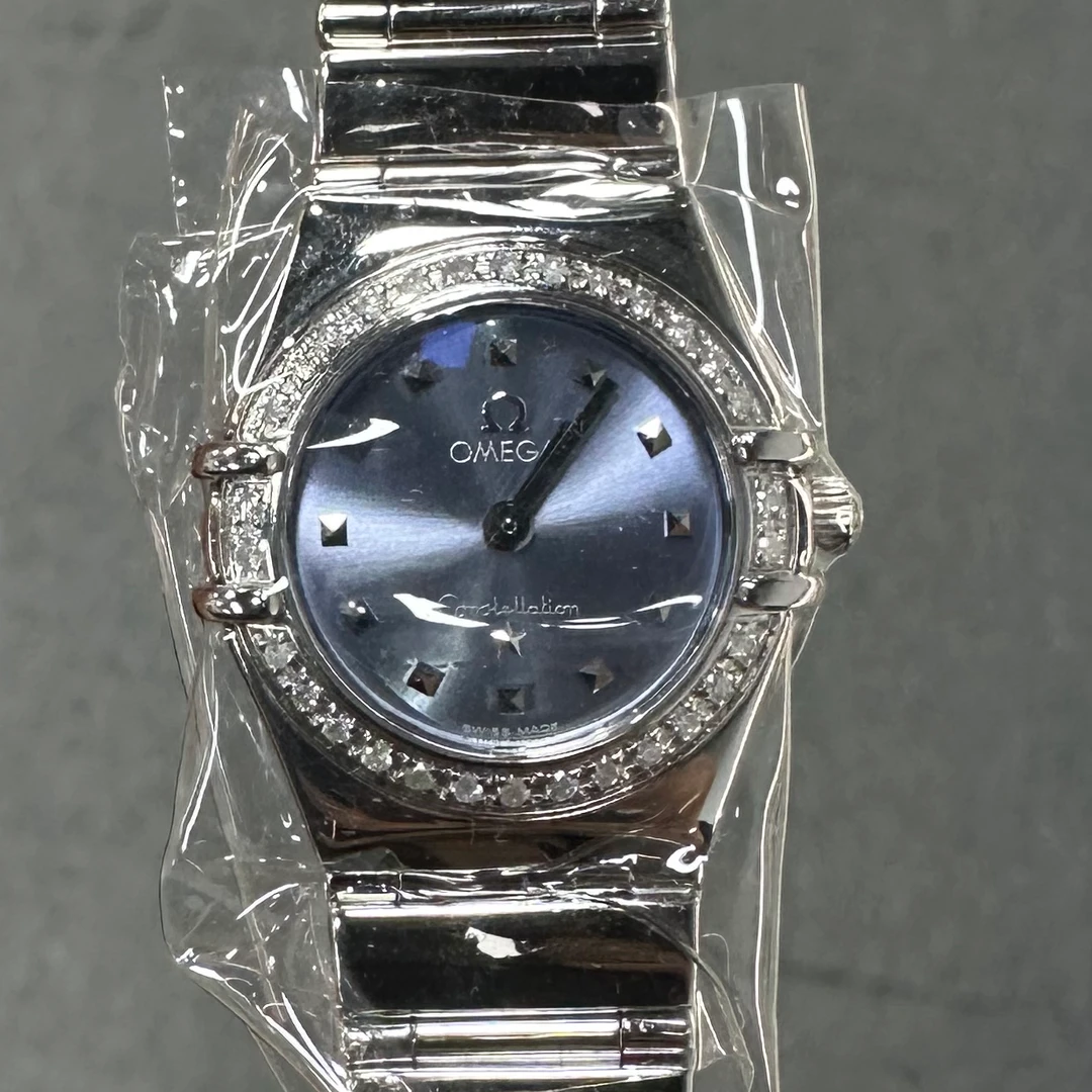 95新 Omega/欧米茄 星座系列22.5mm蓝盘石英腕表/后钻/WHT018847