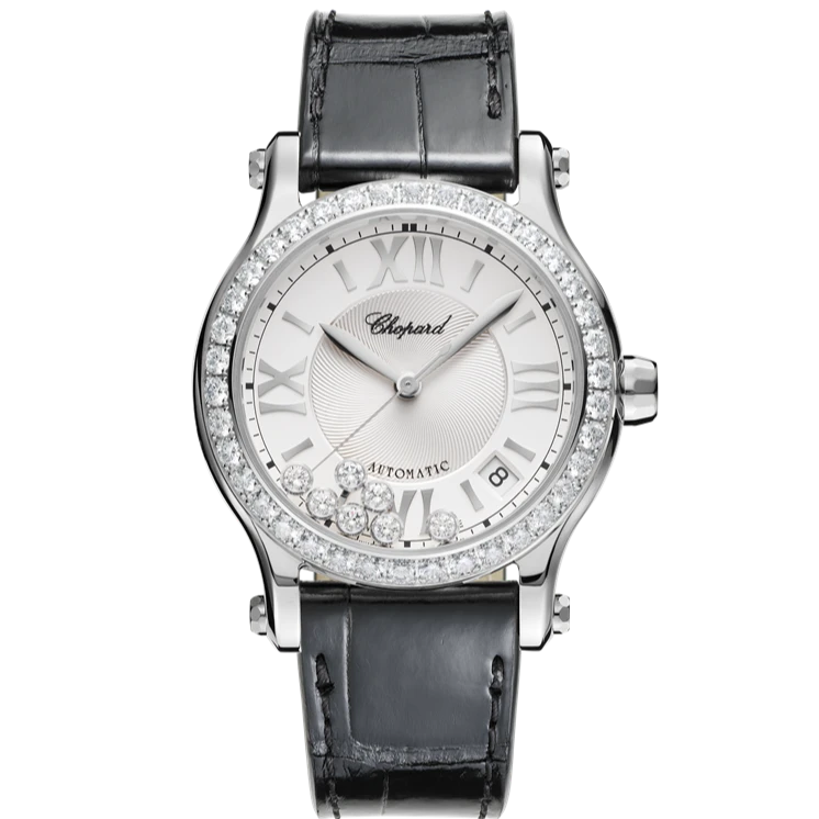 99新 Chopard/萧邦 278559-3003自动机械精钢原钻女表/WHP027876