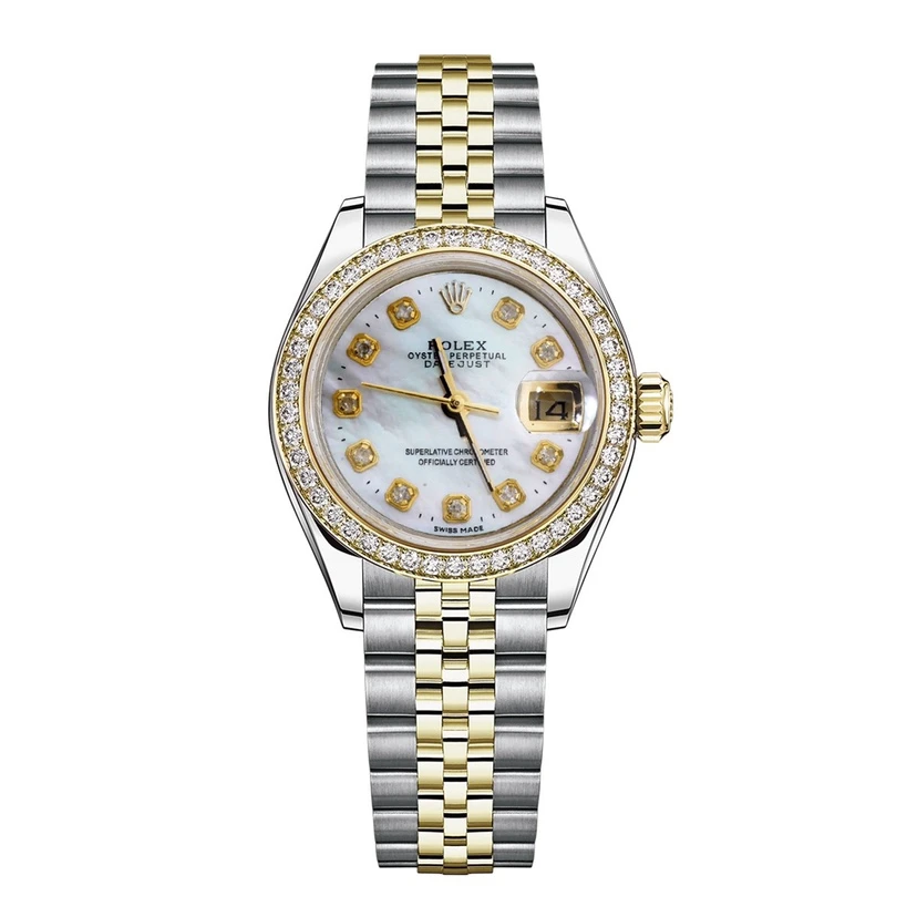 95新 Rolex/劳力士 69173白贝母自动机械腕表/后钻/WHT013240