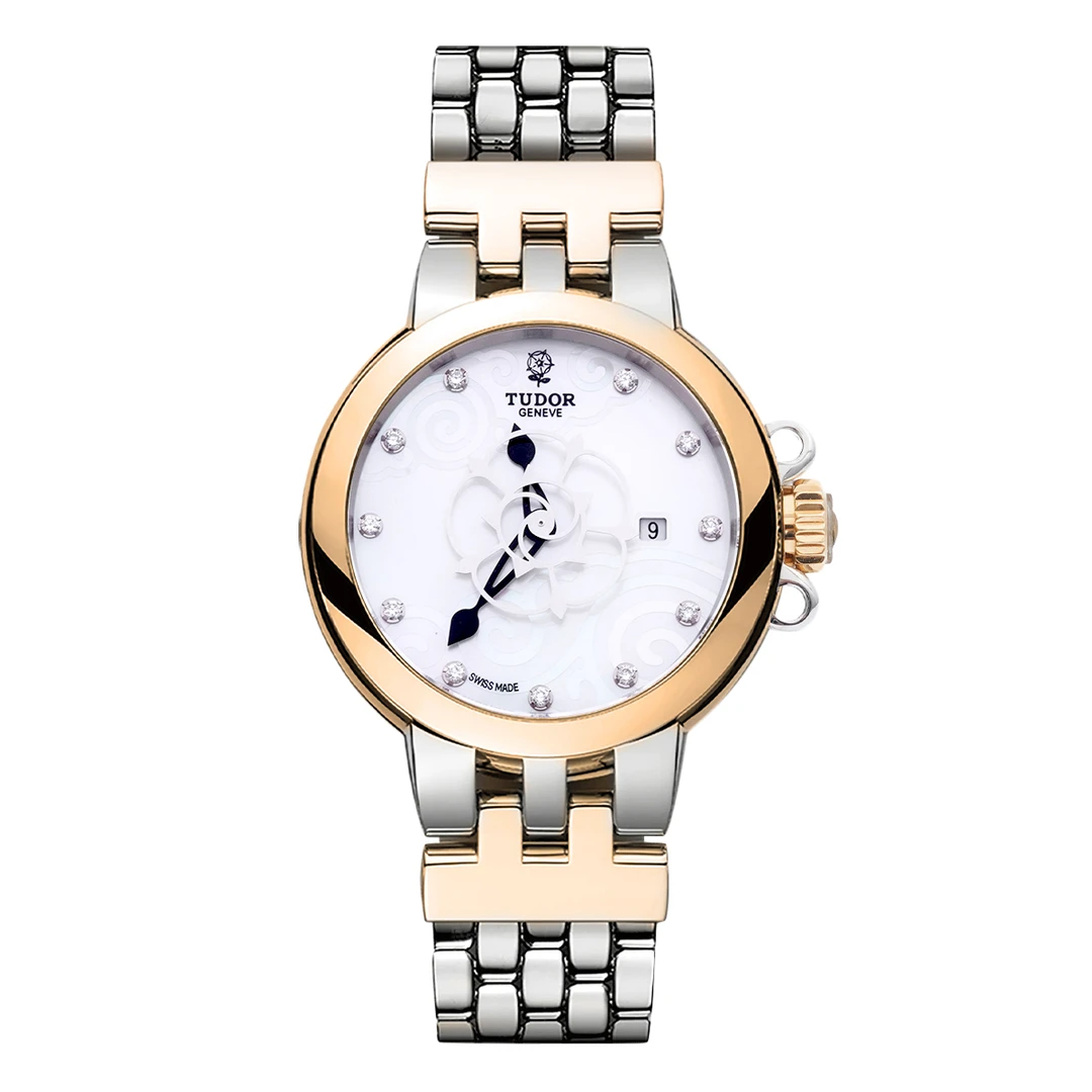 95新 TUDOR/帝舵 玫瑰系列 35401-65740 银白盘 腕表/wht018622