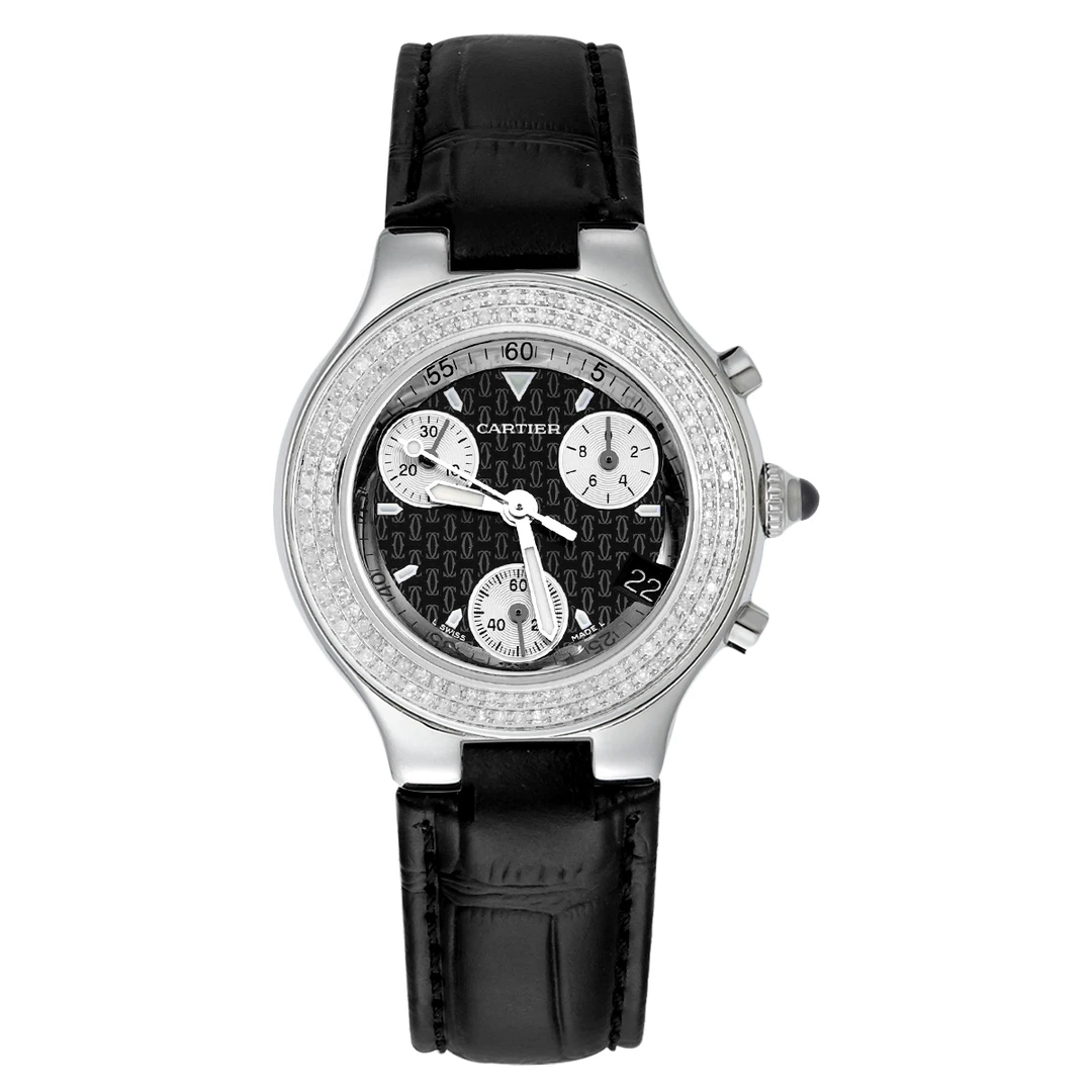 99新 Cartier/卡地亚 21世纪系列W10125U2腕表/后镶钻/WHT026168