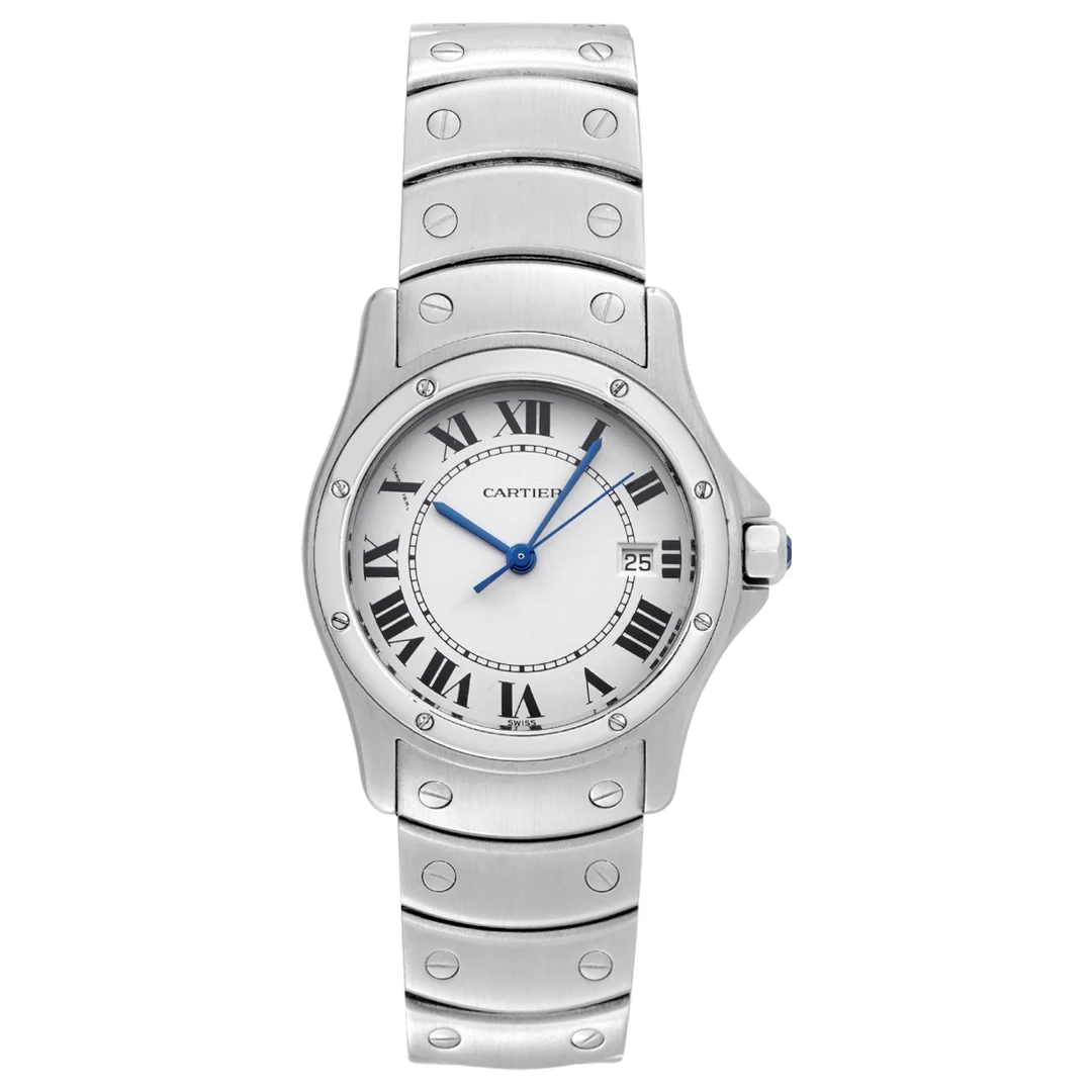 99新 Cartier/卡地亚 山度士系列 W20027K1腕表/WHP028460