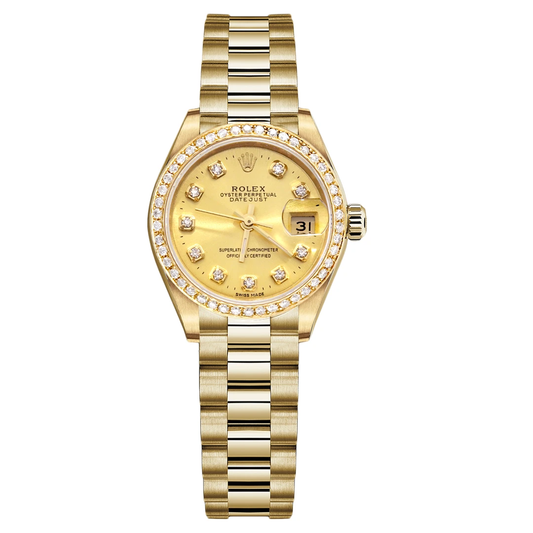 99新 Rolex/劳力士 69178金盘 自动机械 26MM腕表/WHP029369
