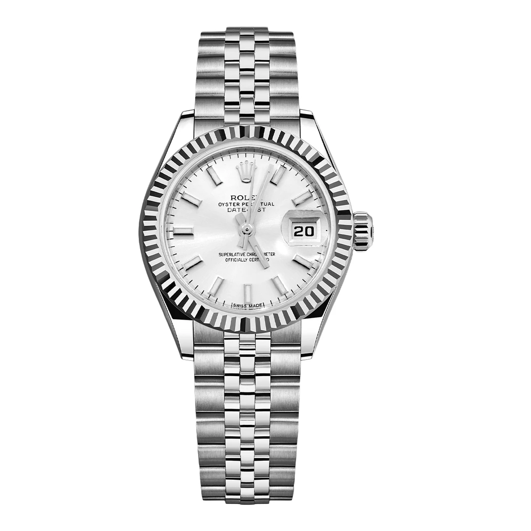 99新 Rolex/劳力士 女装日志型系列179174银盘腕表/WHT018405