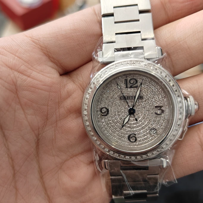 99新 Cartier/卡地亚 表展 帕莎系列W31074M7腕表/后钻/WHT016579