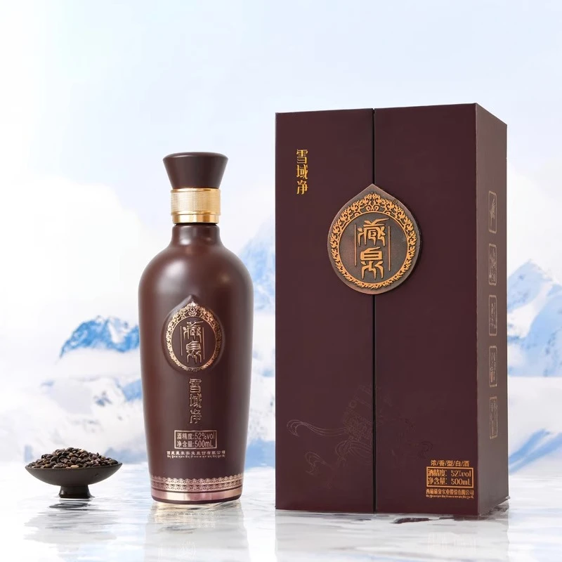 藏泉雪域净西藏青稞酒特产浓香型白酒52度500mL送礼品单瓶52度500