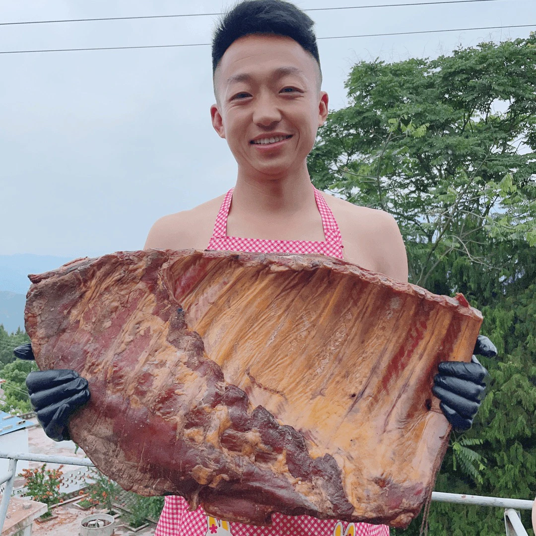 【腊排骨】农村柏树枝烟熏 高山腊排骨 送赠品