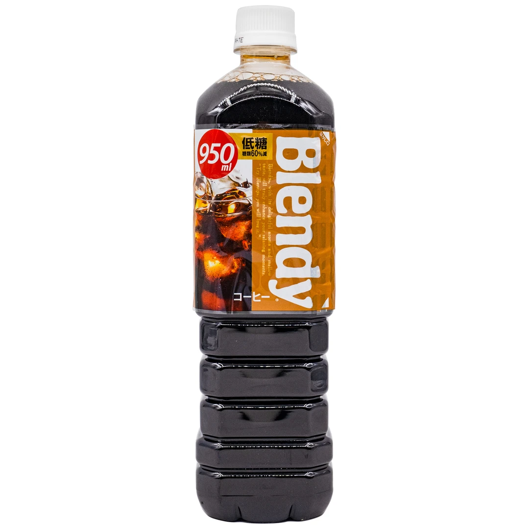 现货日本进口布兰迪blendy原味低糖美式0脂提神冰黑咖啡饮料950ml