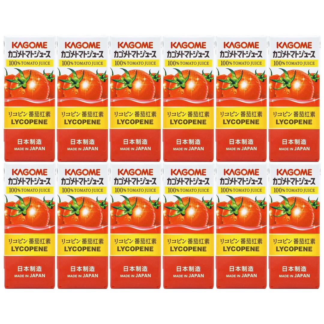 现货日本进口KAGOME可果美番茄汁野菜生活100健康营养200ml盒装