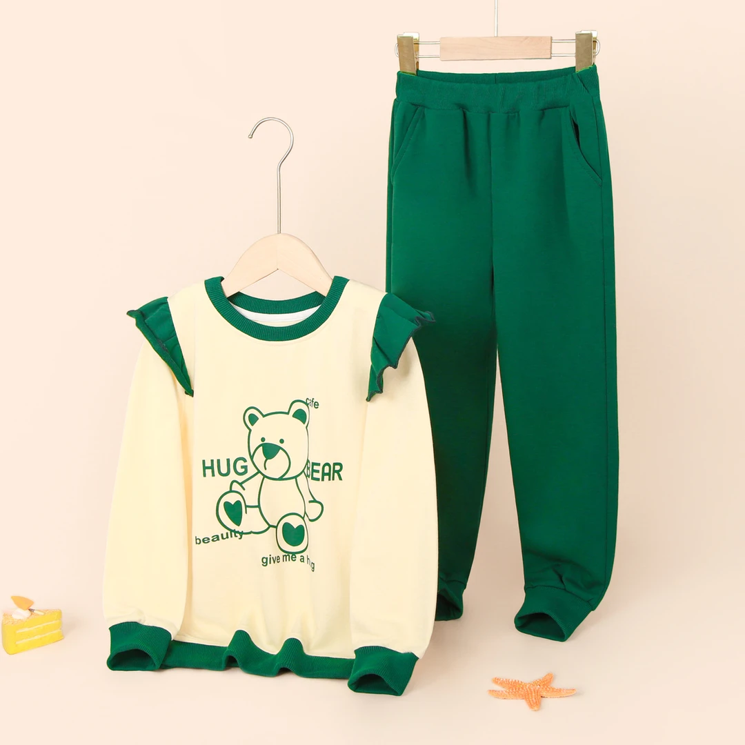 【春秋清仓】新品女童套装中大童休闲时尚卫衣套装清 SP533109