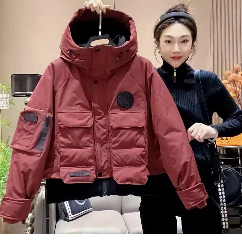 欧货2024冬季新款短款加厚派克棉服女短款韩版宽松户外休闲冲锋衣