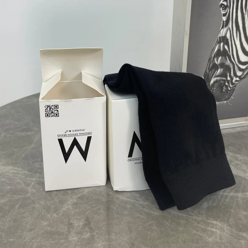 休闲防臭男袜中筒袜2双百搭纯色长款黑色针织透气袜子