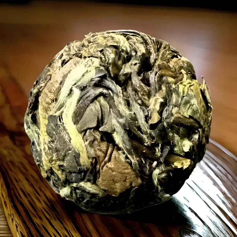 福鼎磻溪高山紧压寿眉2019年龙珠寿眉传统工艺