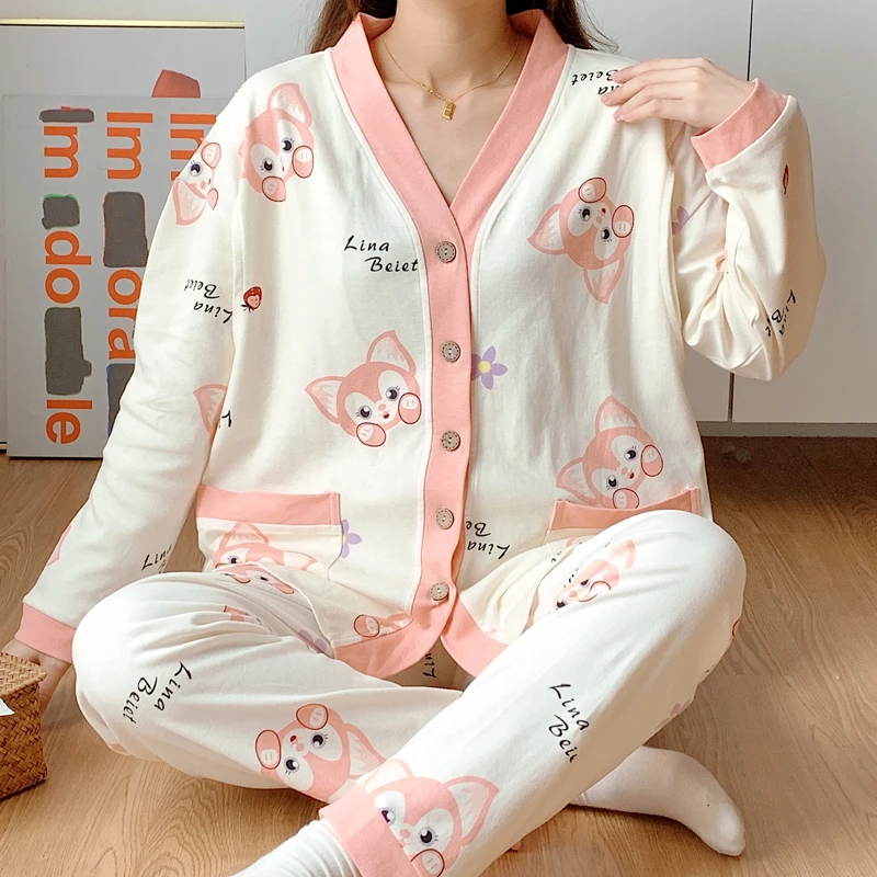 【3-10月份高货】月子服夏季薄款产后坐月哺乳喂奶孕妇睡衣春秋款