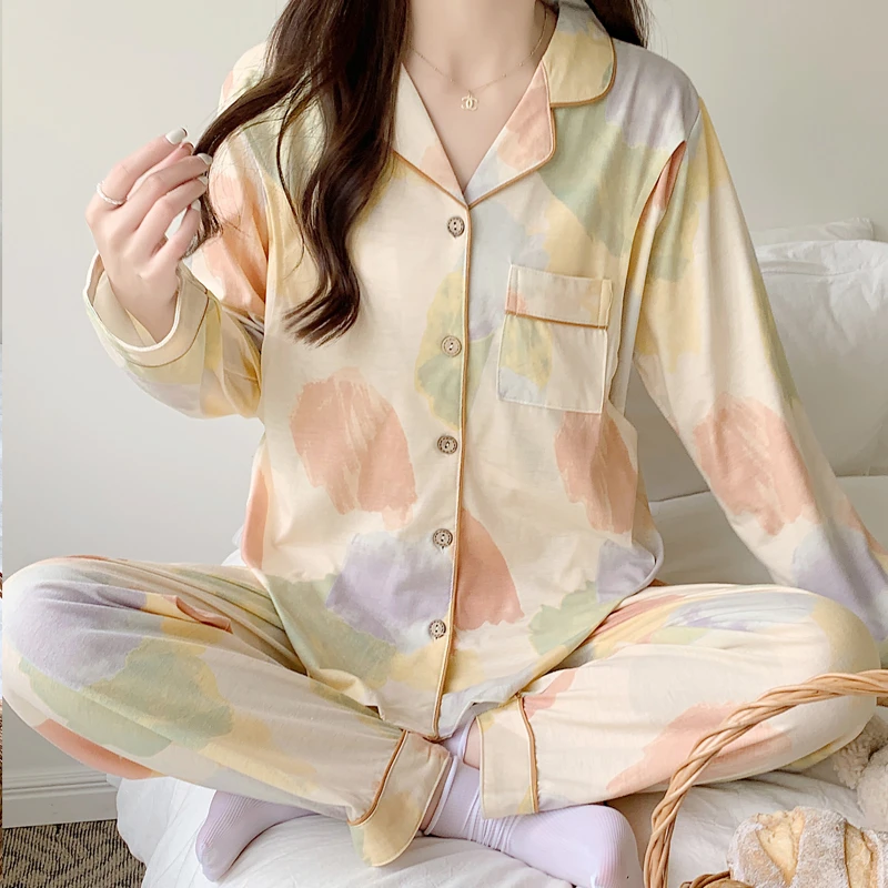 月子服夏季薄款产后孕妇睡衣哺乳春秋款产妇家居服3-10月份喂奶衣