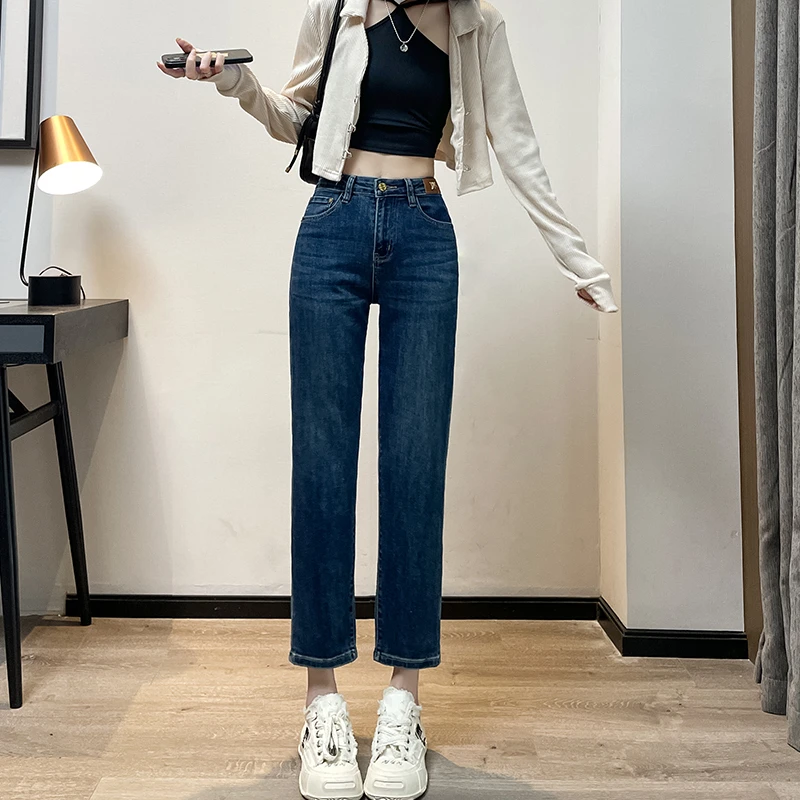 ZENGZHI/增致牛仔WDS9276春季新款时尚修身显瘦烟管直筒牛仔裤女