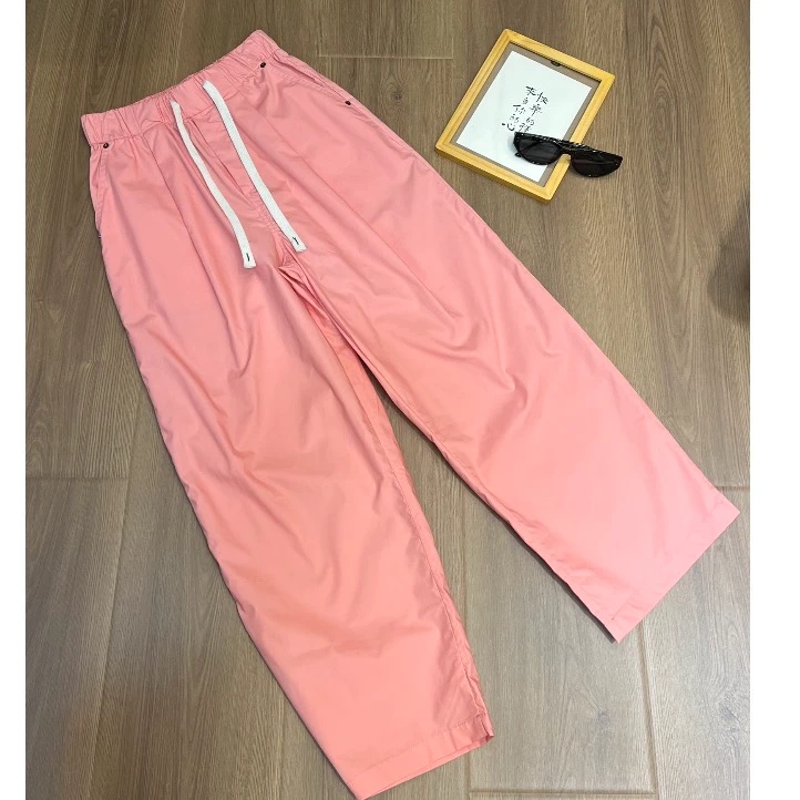 【甜也】小个子夏季薄款休闲百搭纯色休闲裤 241219