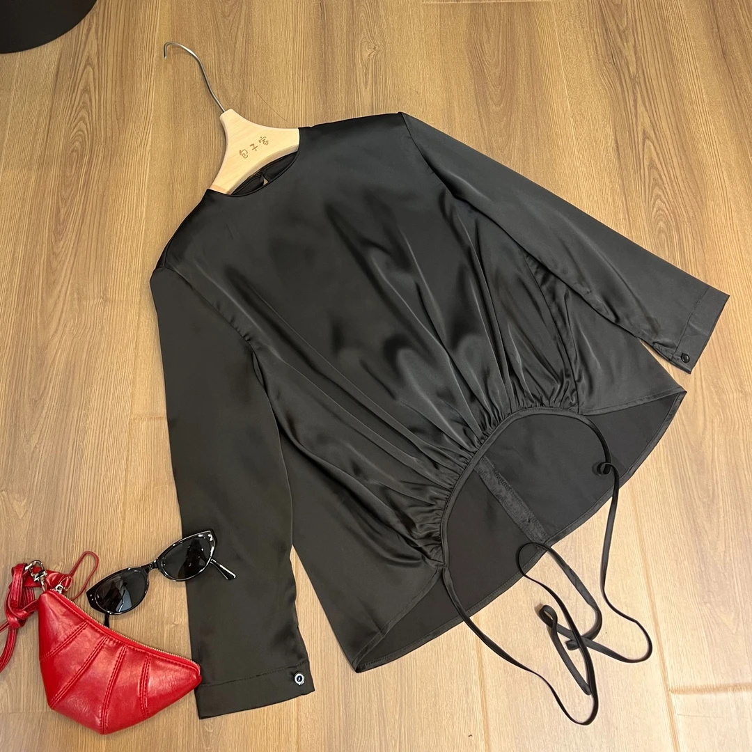 【书白】夏季小个子轻薄舒适气质休闲百搭女款套头衬衫 241166