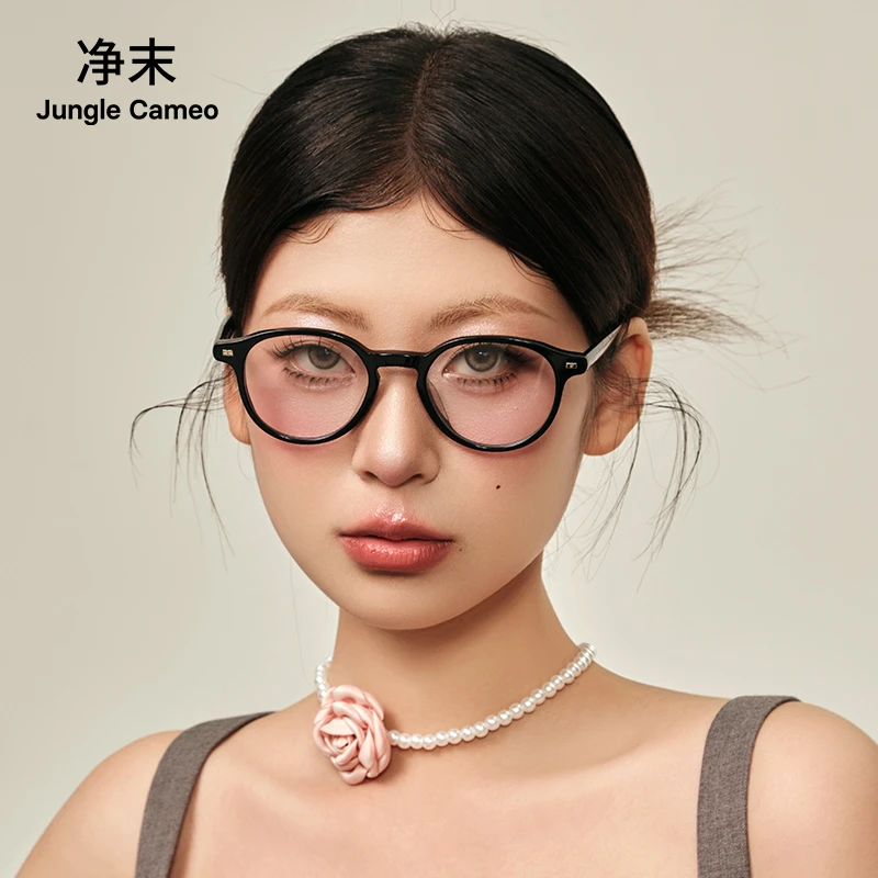 JungleCameo/净末明星同款！J2401镜框复古眼镜玳瑁太阳镜光学镜片