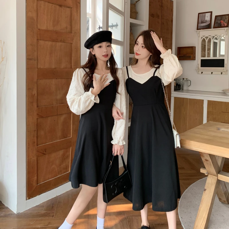 80-200斤可穿春季新款大码圆领连衣裙修身气质显瘦胖MM裙子1195