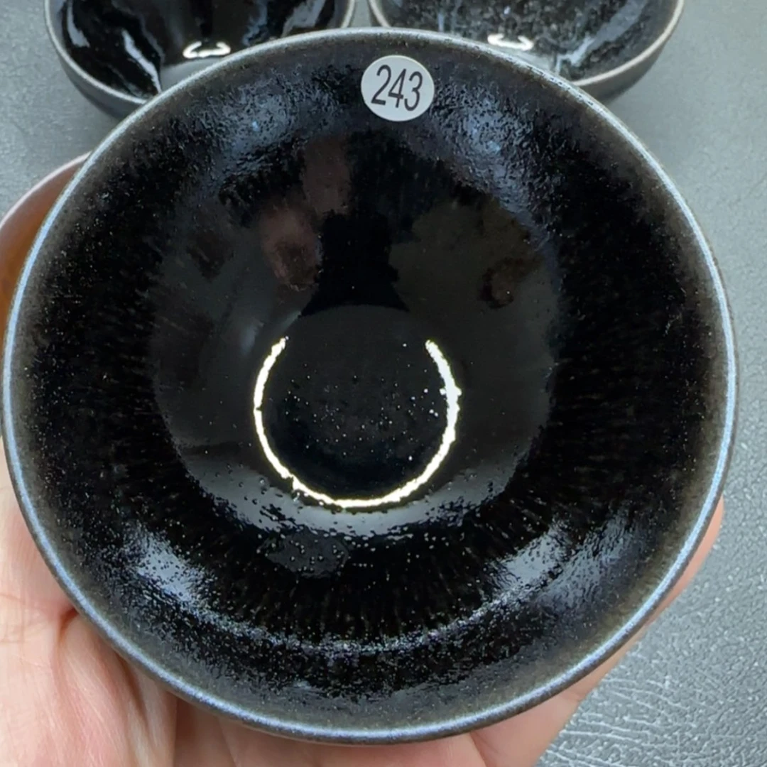 【闪购商品】瓷茶盏卟*单孔夫寺乌金带玉豪243号