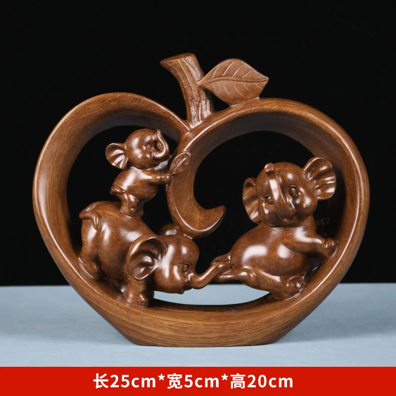 《苹果象》店铺/客厅家居装饰工艺摆件（长25宽5高20cm）