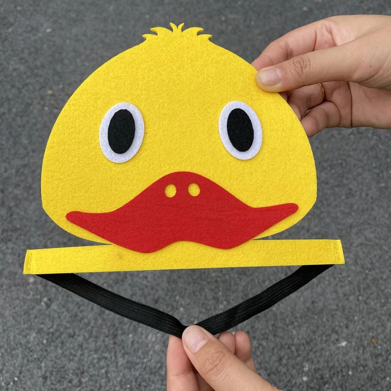 儿童节幼儿园卡通动物头饰面具角色表演道具老虎兔子小猫大象扮演