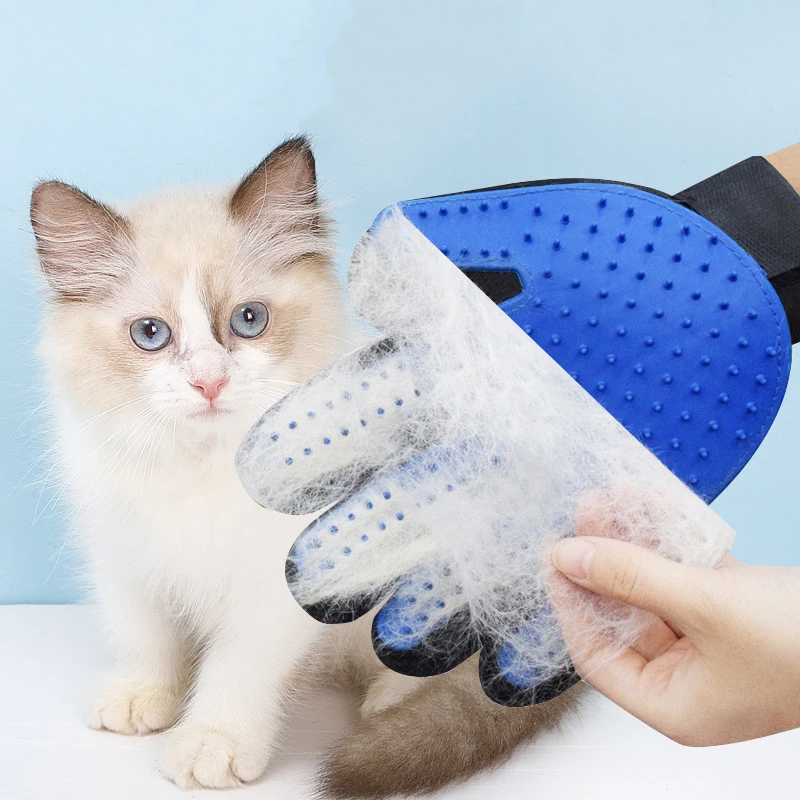2025新款橡胶撸猫除毛手套猫咪去浮毛洗澡按摩宠物清洁用品梳毛