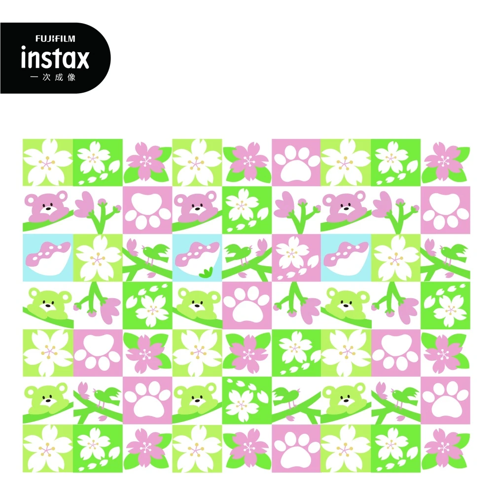 富士instax品牌DIY包装一次成像 相机相纸周边包装纸套装（牛皮纸）