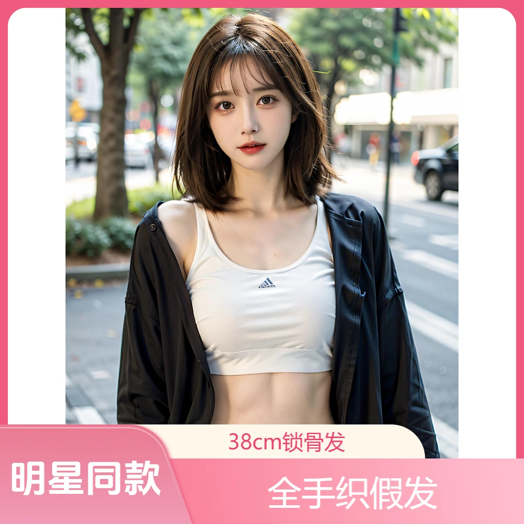 【38cm高奢锁骨发】全手织双递针仿真大头皮全头套气质女神明星同款