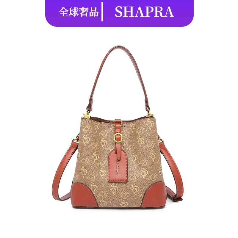 SHAPRA香贝拉经典轻奢女包品牌气质手提包女士高档百搭水桶包