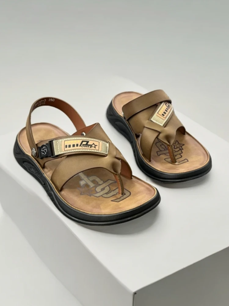 男士休闲夏季沙滩时尚户外百搭软底平底夹脚鞋子舒适外穿轻便