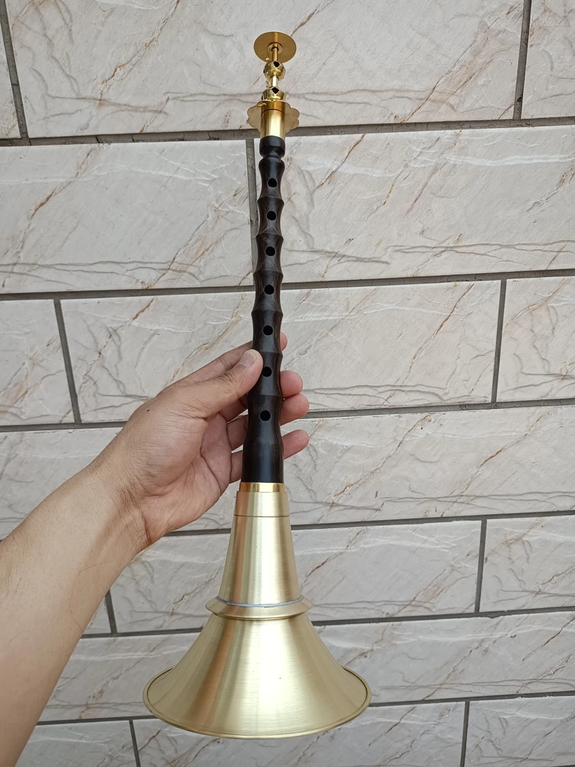 紫光檀贵剧唢呐杆民间不定调平均孔大碗口大内堂