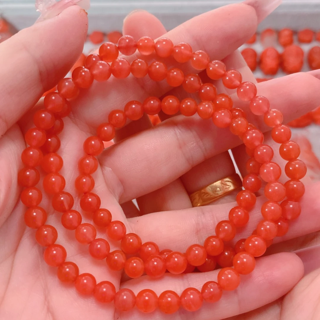 南红玛瑙手串未镶嵌