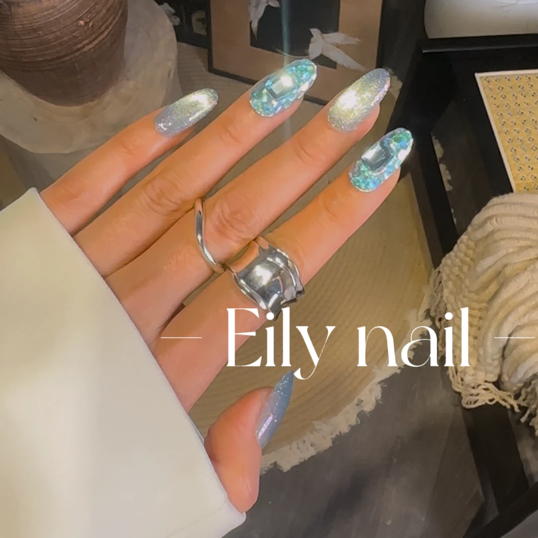 【梦幻独角兽-12指】EilyNail设计师轻奢高定纯手工亮片美甲