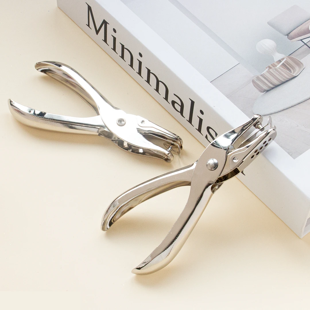 H H 金属打孔器圆孔花艺包装纸张卡片小型圆形打洞工具