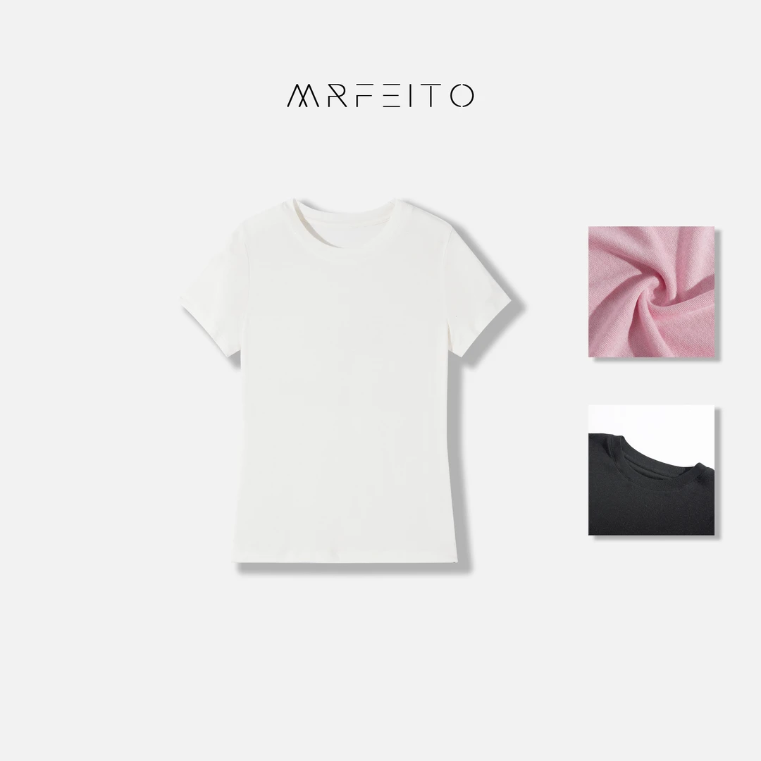 MRFEITO"面膜T”净版轻薄柔软女士针织衫H16TX01C23676