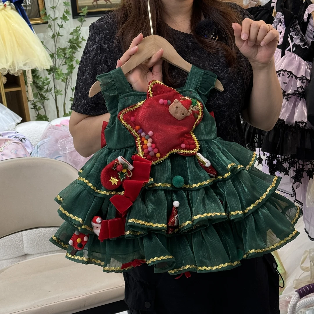 一童麻专享圣诞节儿童服装洛丽塔蓬蓬裙cos装扮公主裙89218