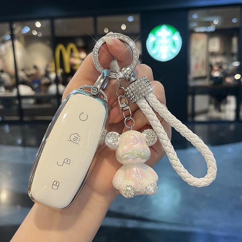 适用腾势钥匙套 23款腾势D9 DM-i/腾势新N7 高档男女保护钥匙扣包