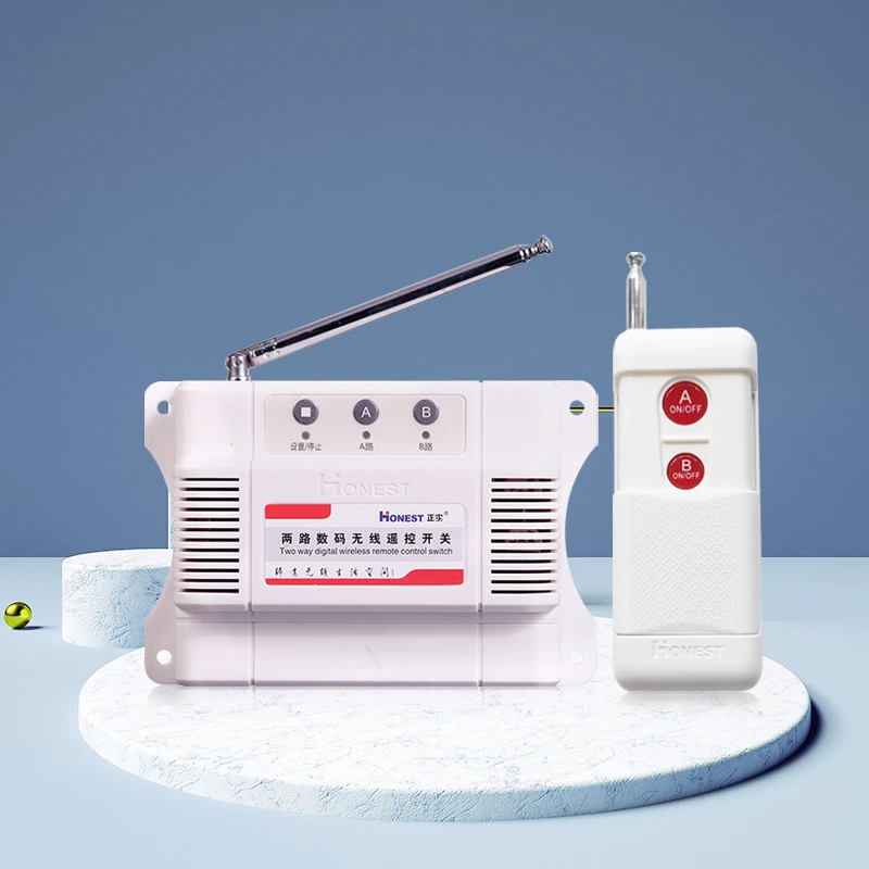 Honest/正实二路220V380V通用无线遥控远距离控制多路遥控开关