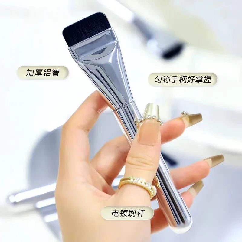 一字粉底刷粉扑调色粉底不吃粉软毛便携柔软清洁