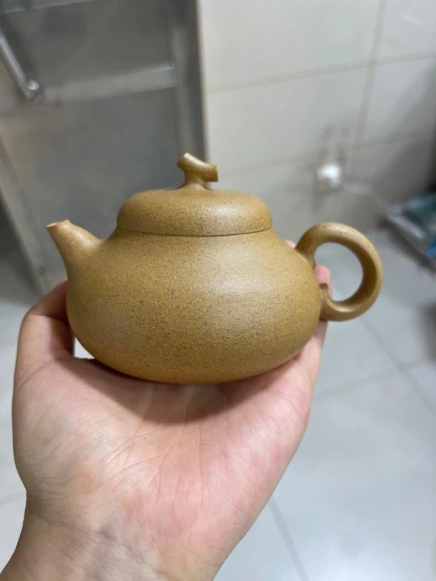茄瓜壶黄金段泥半手工制作