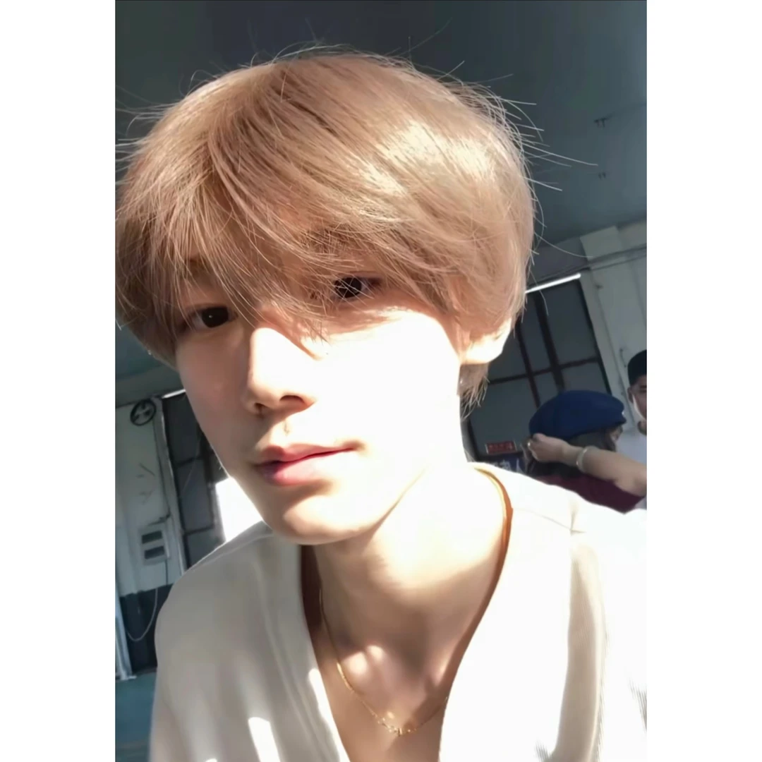 假发男全头套短发时尚韩系粉棕色微分碎盖蓬松自然男款整顶假发