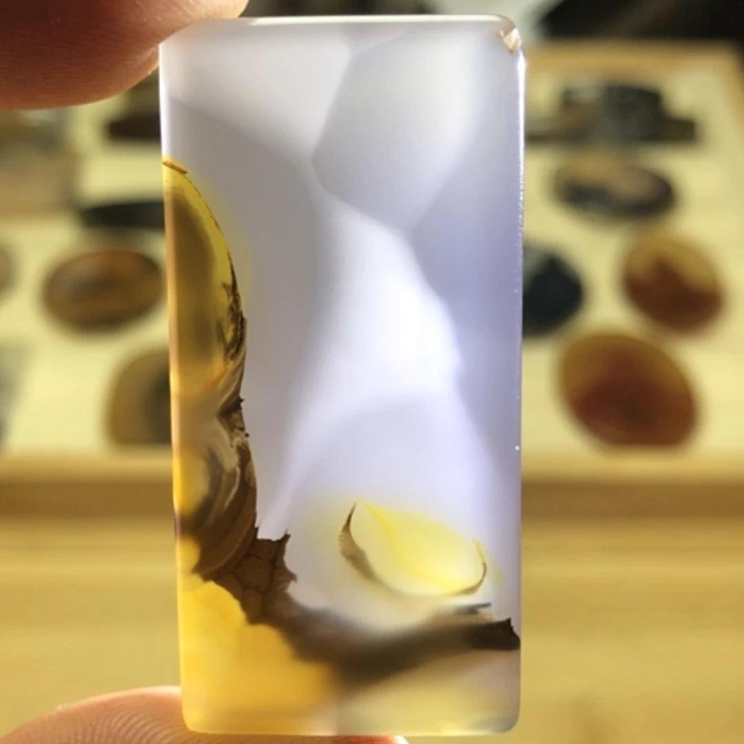 【闪购商品】玛瑙/玉髓颈饰合金黄****）