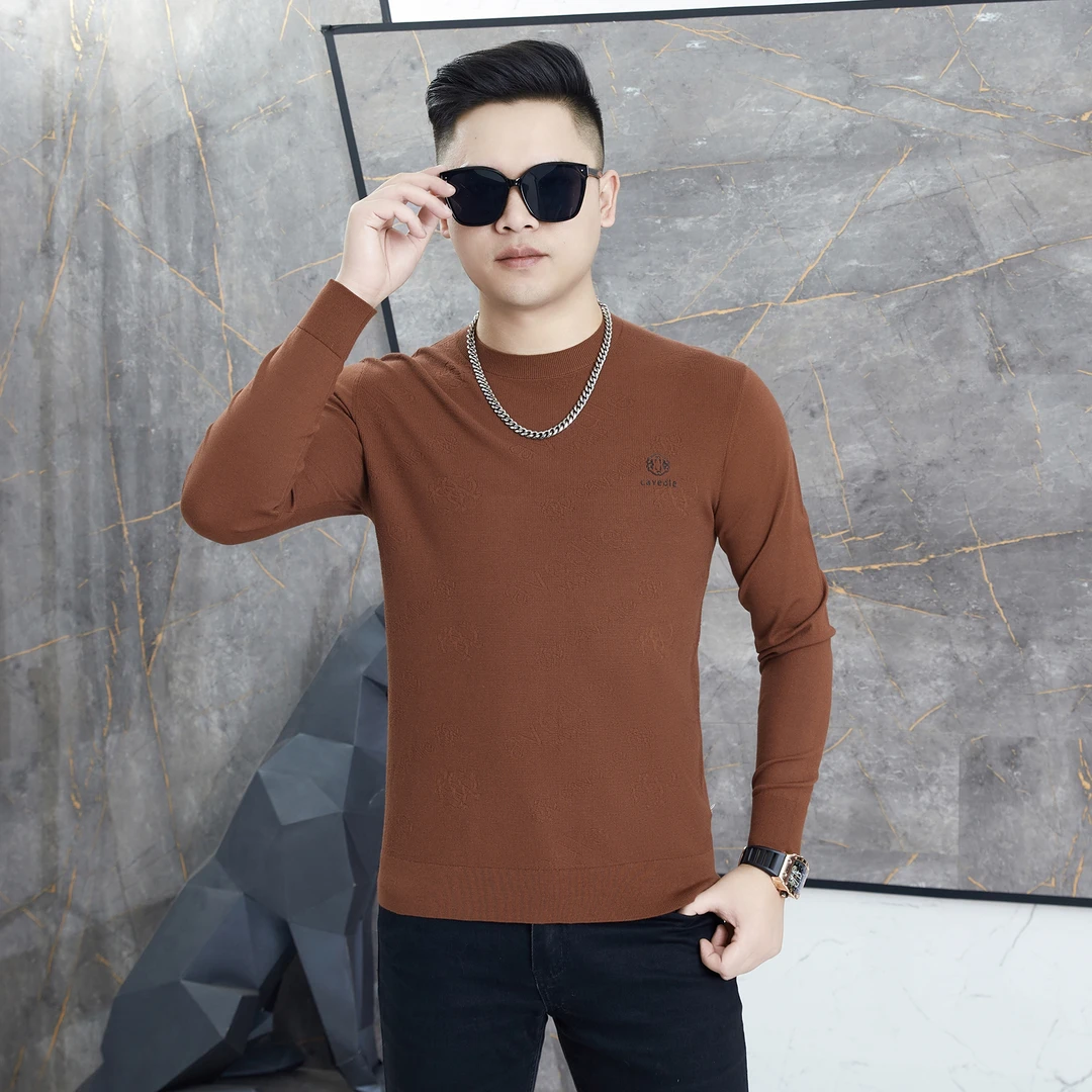 提花针织T恤（春秋）