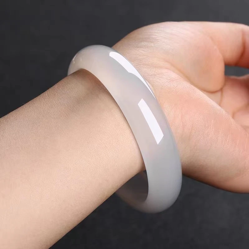 非金属仿水晶手镯 气质镯子平安镯白手镯手镯妃镯叮当古风美人镯