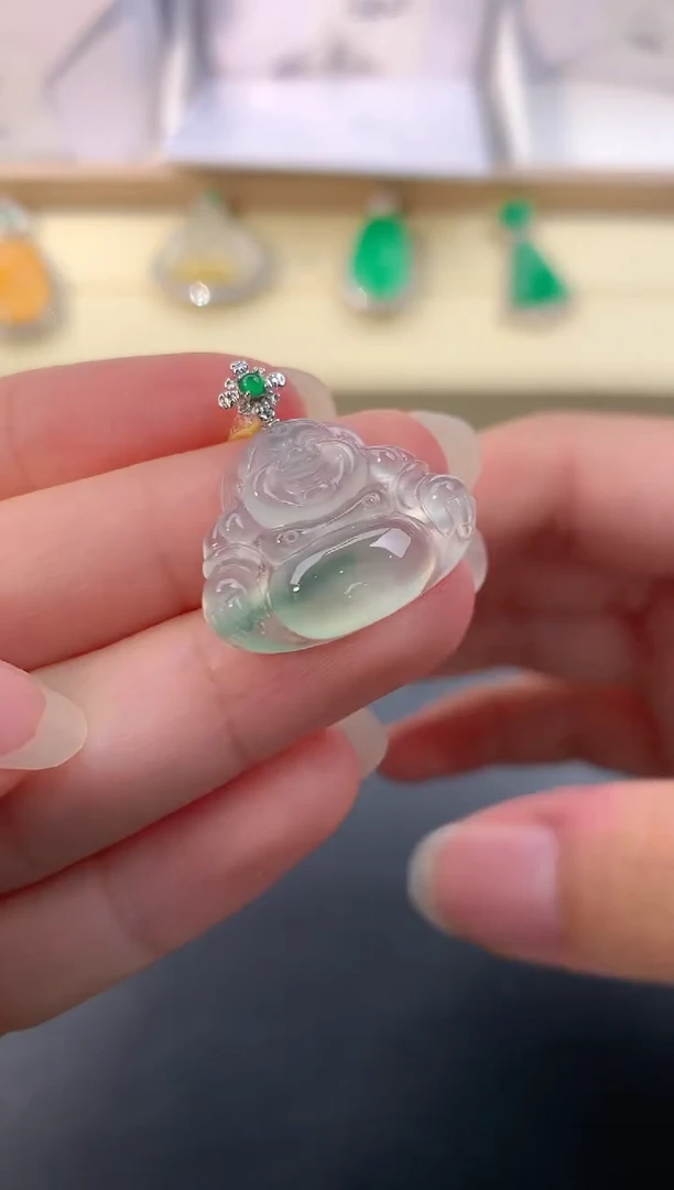 【闪购商品】翡翠颈饰18K金镶嵌X853