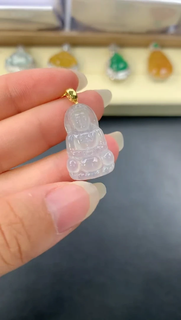【闪购商品】翡翠颈饰18K金镶嵌W774