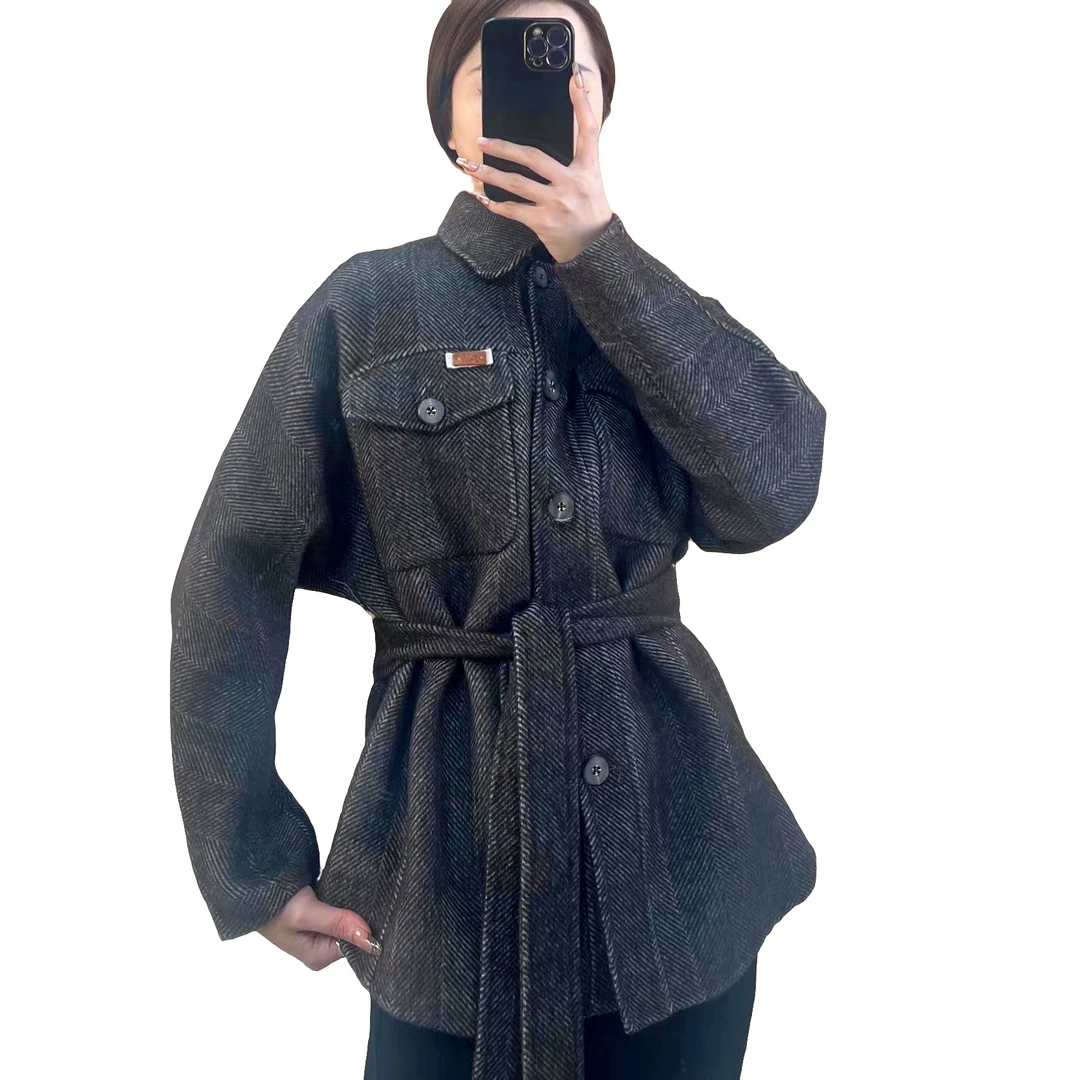 【专柜品质】【品牌撤柜】羊毛双面呢大衣外套 2320