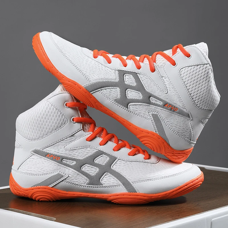 摔跤鞋拳击鞋武术健身专业透气散打女轻便训练鞋男自由搏击鞋室内